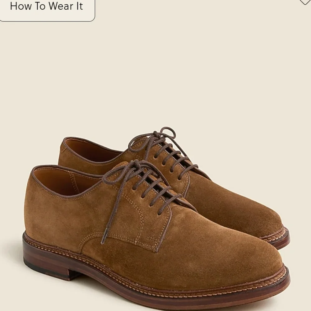J Crew Ludlow derbys in suede Size 11 Brown Suede BQ151